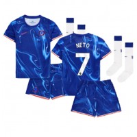 Maglia Calcio Chelsea Pedro Neto #7 Prima Divisa Bambino 2024-25 Manica Corta (+ pantaloncini)